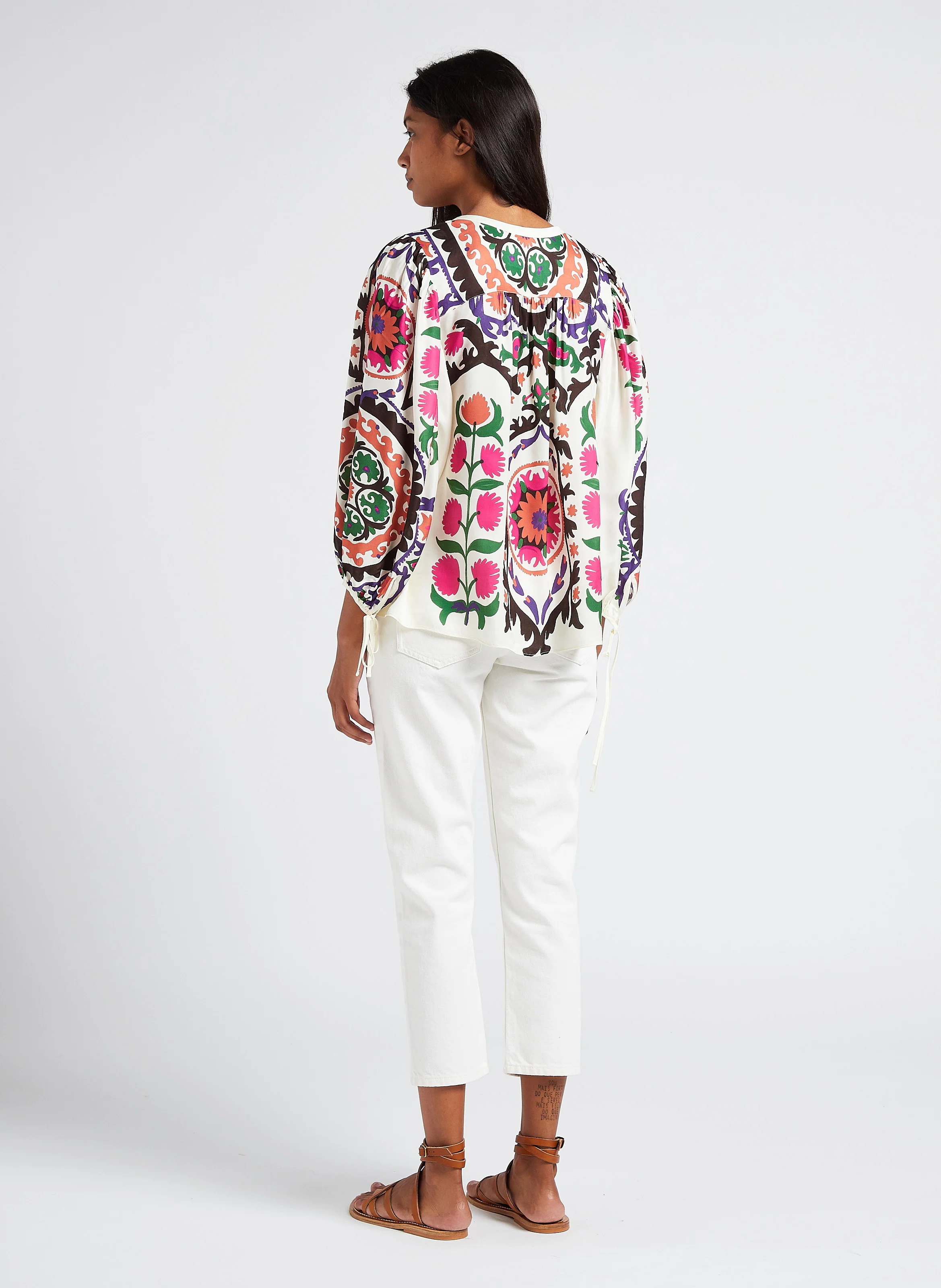 DEVON - Jean droit en coton| Blanc