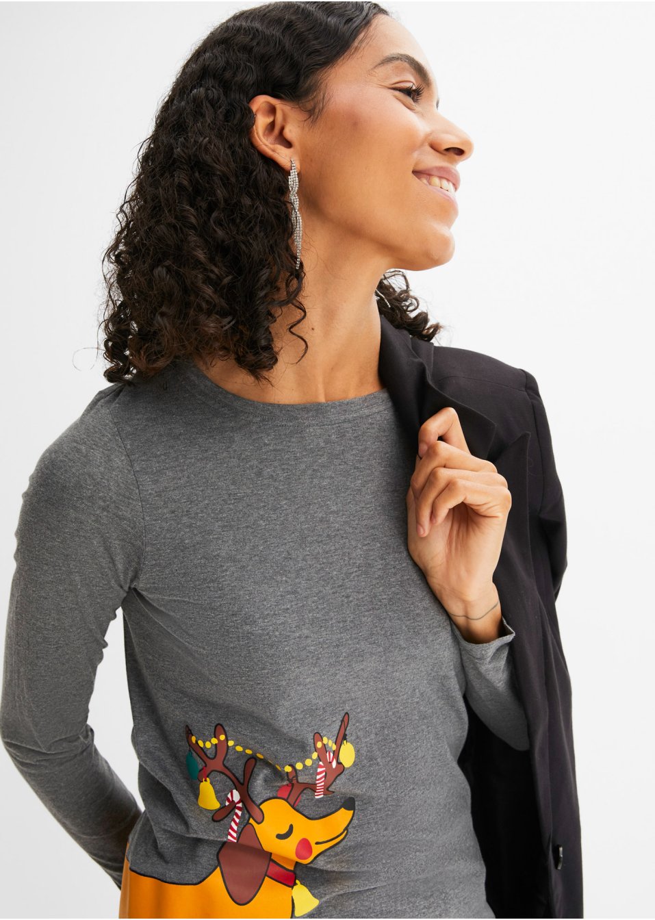 T-shirt de Noël à manches longues