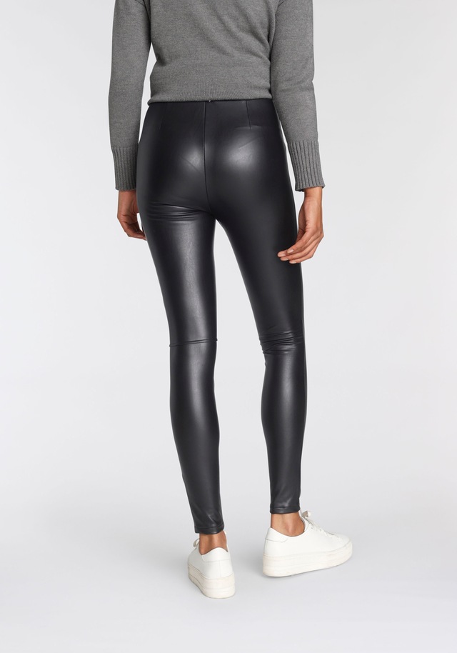 Tamaris Leggings  enge Form in Leder-Optik