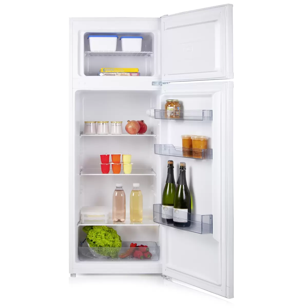 Kühl-Gefrierkombi freistehend Domo DO91402C weiss