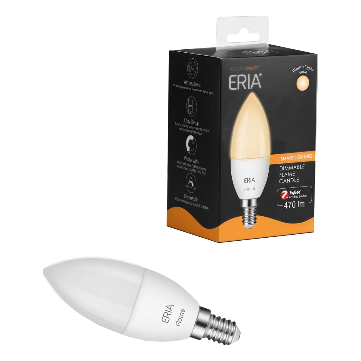 Aduro Smart Eria LED-pære 6W E14 AS15066032