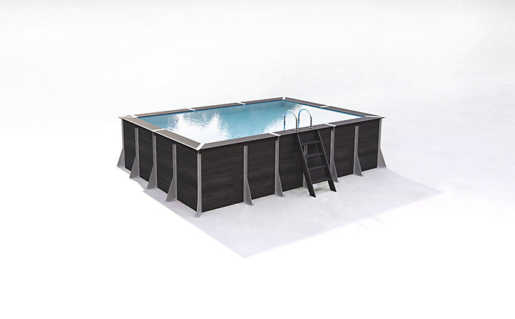Piscine hors sol rectangle Port Bail 4,85 x 3,26 x 1,2