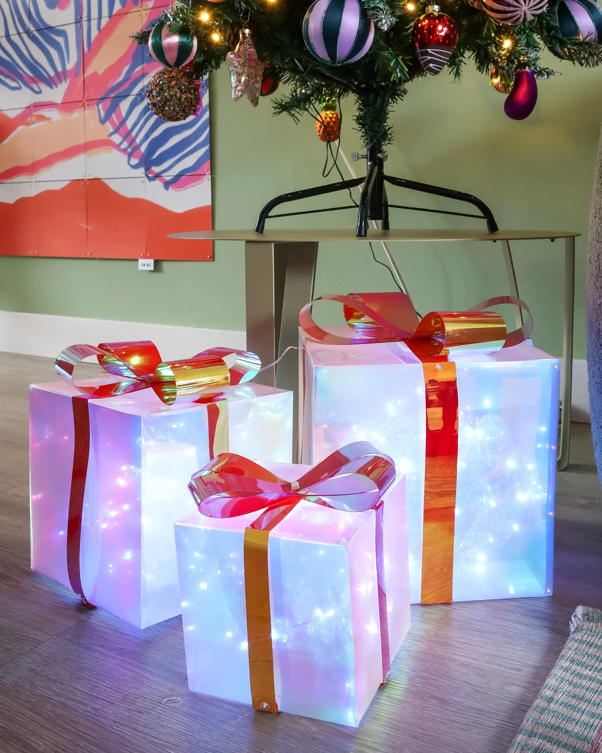 Kerstdecoratie LED CAPELLA Kerstcadeaus 15/20/25 cm Meerkleurig