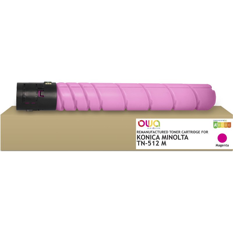 Toner remanufacturé OWA - standard - Magenta - pour KONICA MINOLTA TN-512M, KONICA MINOLTA TN-512M