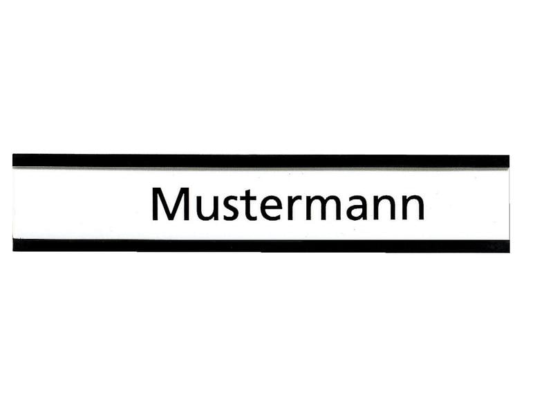 Franken Magnetschild 60 x 15 mm, Braun, 10 Stück Fenstermagnet und Lagerschild