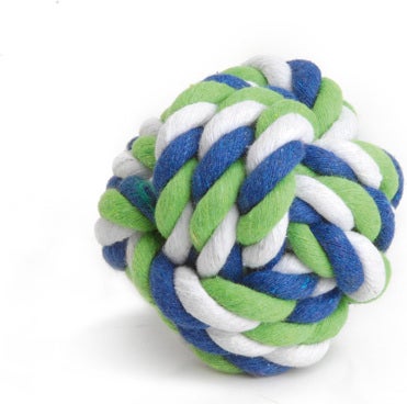 Beeztees knaagdierenspeelgoed touwbal multi D 7 cm