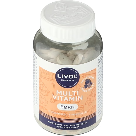Multivitamin til børn m. frugtsmag