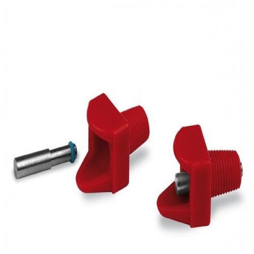 Pacote com 4 bebedouros horizontais para pássaros em formato de chupeta