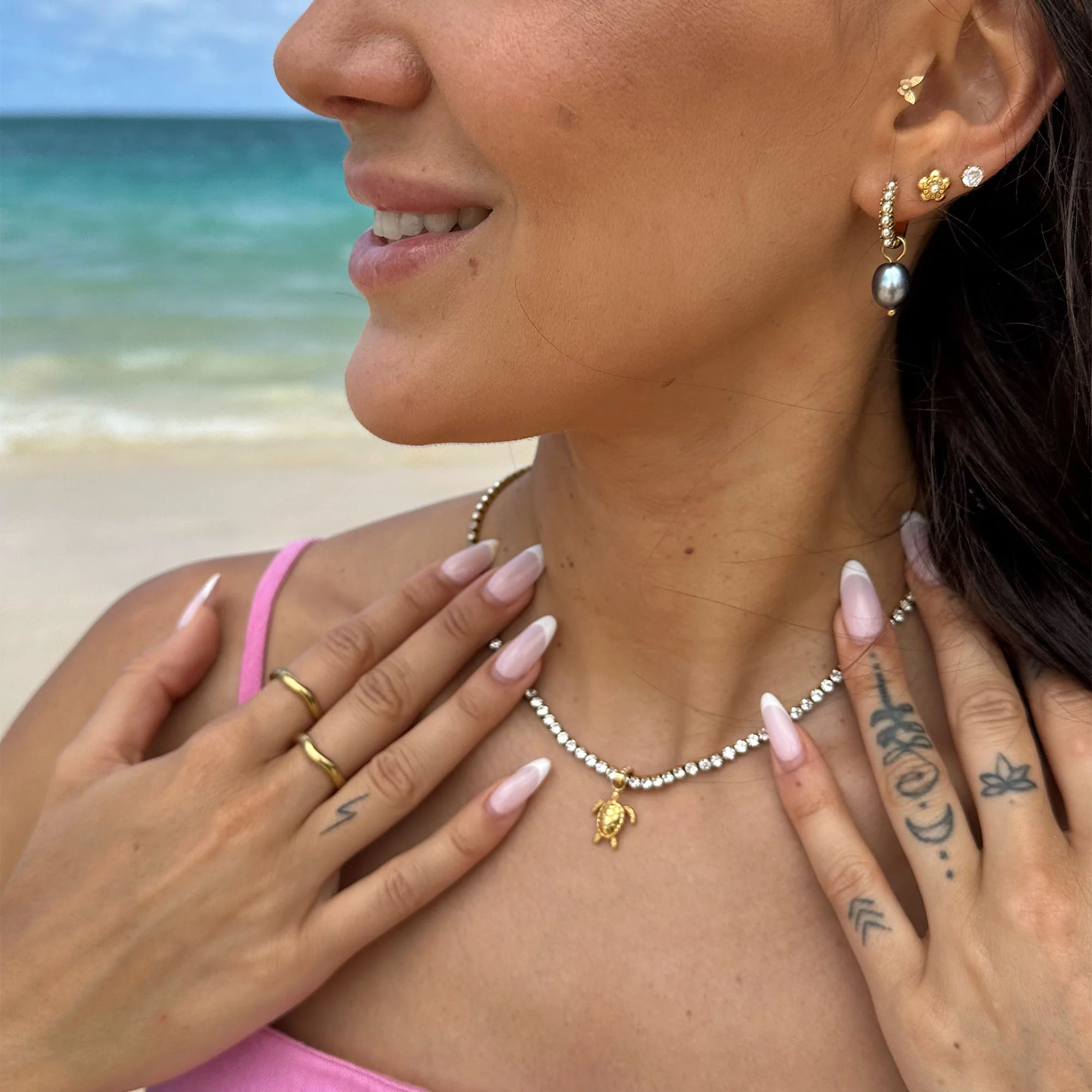 Honu White Kette