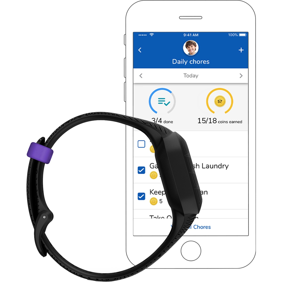 Garmin Vivofit Jr. 3 aktivitetsmåler for barn (Black Panther)