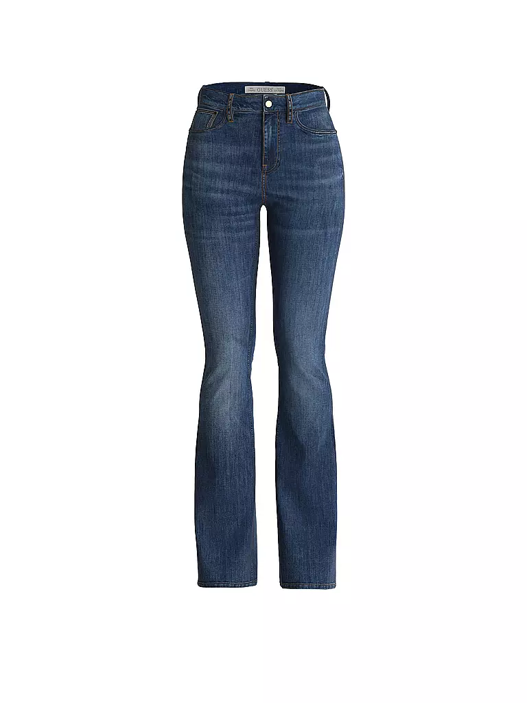 GUESS Highwaist Jeans Bootcut Fit dunkelblau