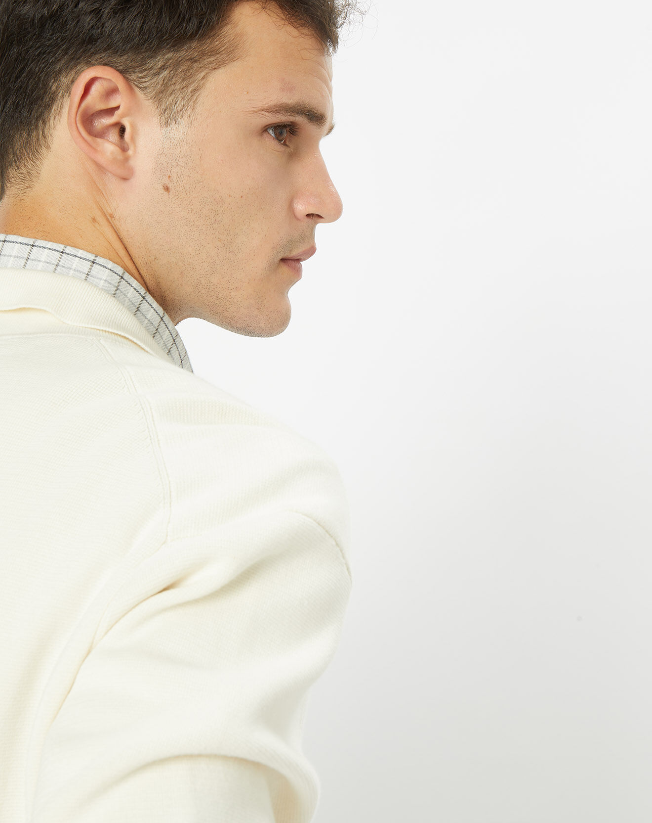 Hackett London Cardigan en Maille écrue
