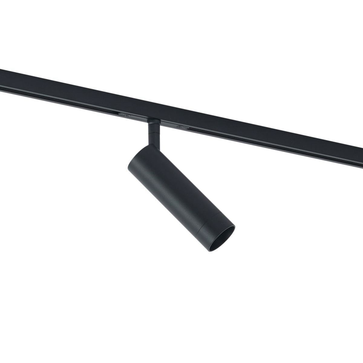 Moderne spot zwart voor railsysteem 1-fase GU10 35mm - Slimline Uzzy
