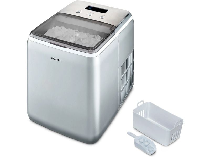 Medion Eiswürfelmaschine Life MD 11950 15 kg/24h Klareis Eiswürfelbereiter