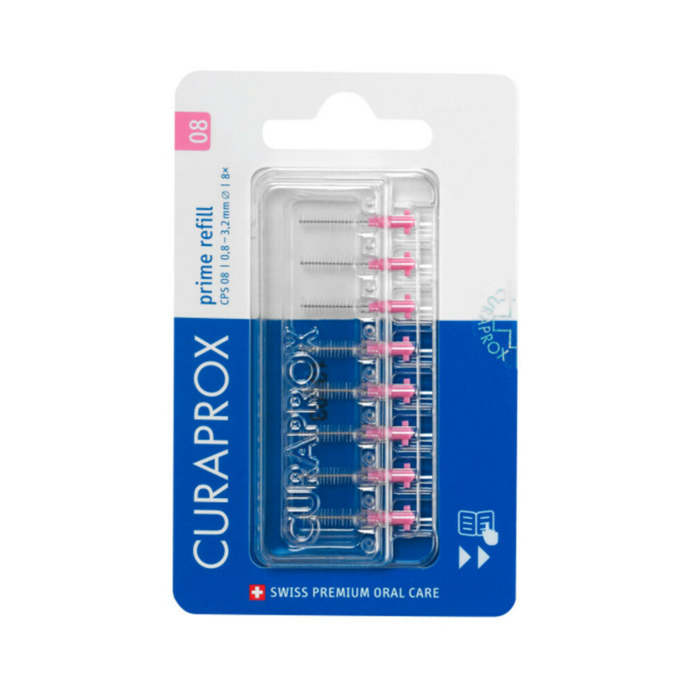 Curaprox Interdentale Rager Prime Navulling CPS 08 Roze 3,2mm8 stuks
