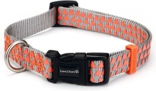 Beeztees hondenhalsband Triangle lichtgrijs 26-40 cm x 15 mm