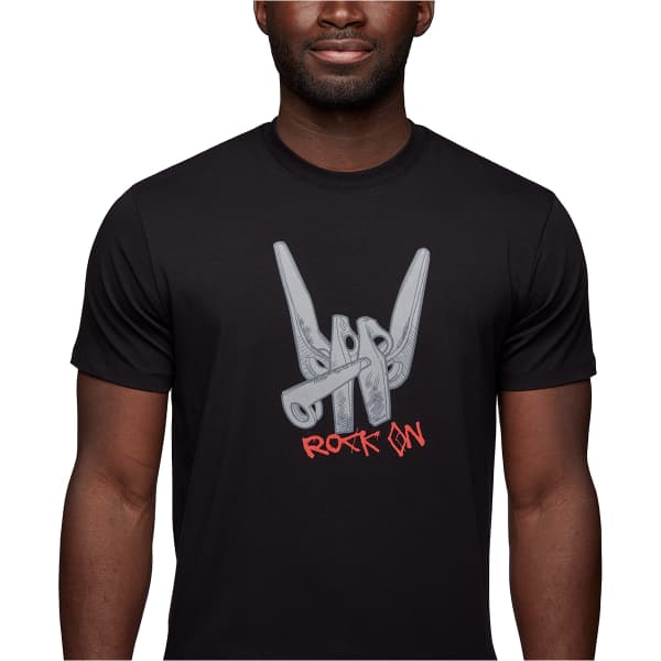 T-shirt escalade BLACK DIAMOND M BD ROCK ON SS TEE BLACK