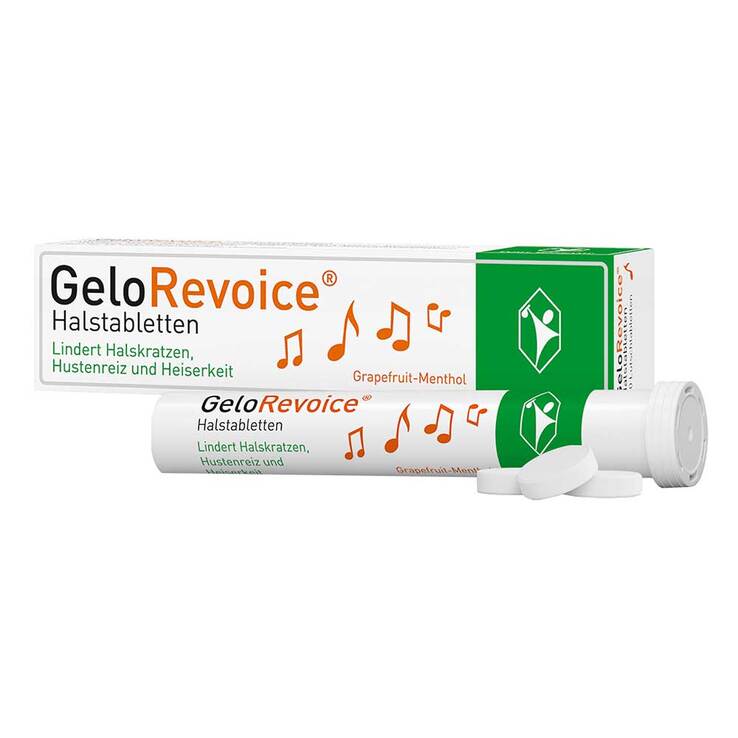 GeloRevoice Halstabletten Grapefruit-Menthol bei Heiserkeit & Stimmverlust, 20 St