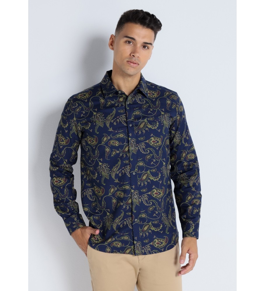 Victorio & Lucchino, Camisa V&L Marinha Estampa Paisley