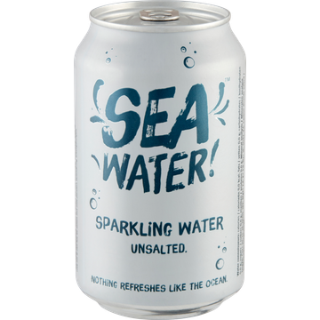 Sea Water - Sparkling Water Unsalted - Blik - 330 ML