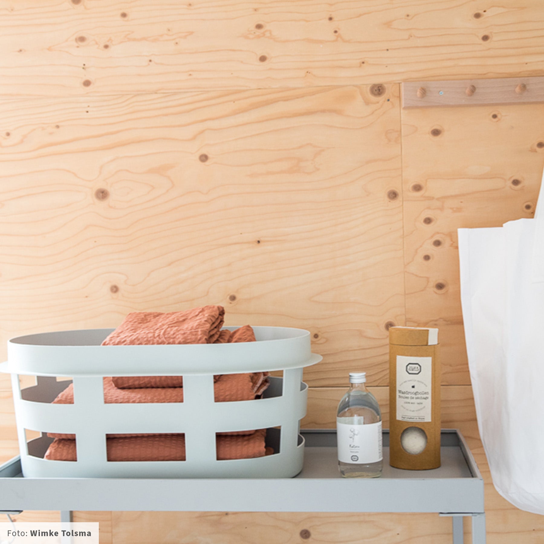 HAY Laundry Basket Wasmand S - Lichtgrijs