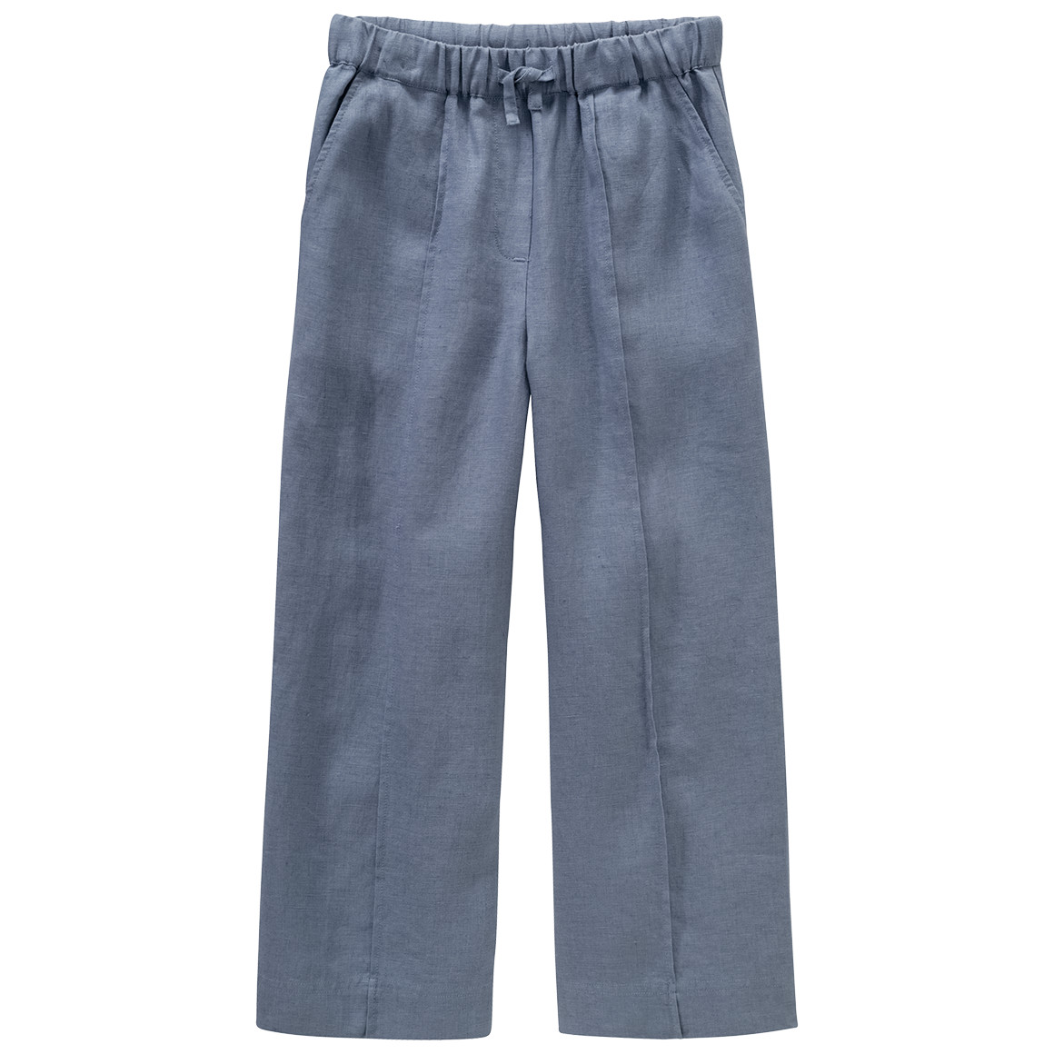 Jonas Nielsen Mädchen Leinen-Hose mit Tunnelzug blaugrau