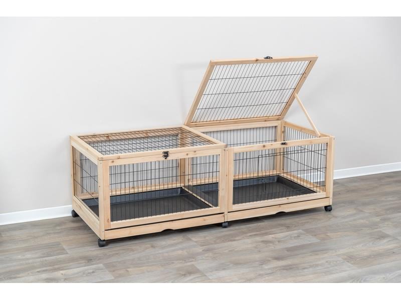 Trixie Freilaufgehege 150 x 50 x 60 cm, Holz/Metall, Indoor Optimal als Schlafdomizil