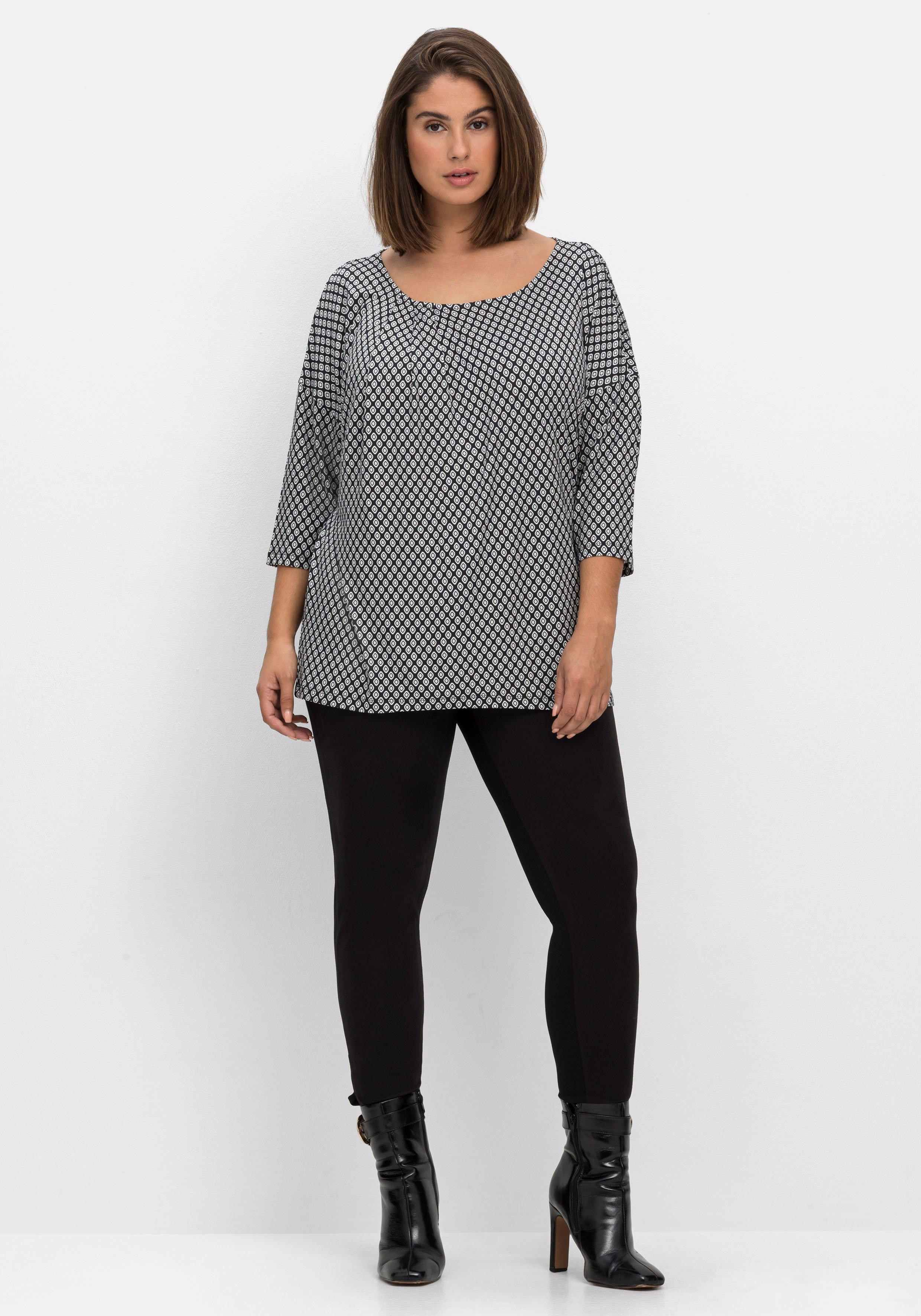 Shirt mit grafischem Druck und 3/4-Arm