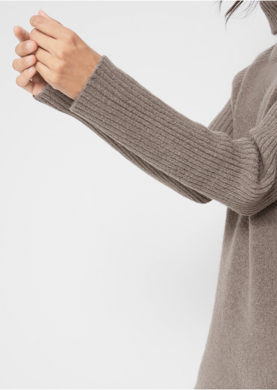 Pull long à col roulé
