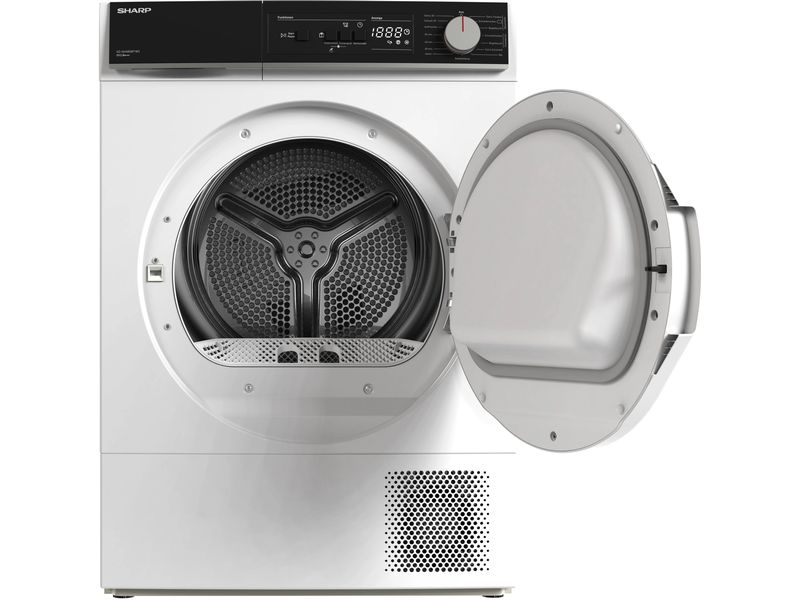 Sharp Wäschetrockner KD-NHA8S8P1W3-CH Rechts Wärmepumpentrockner