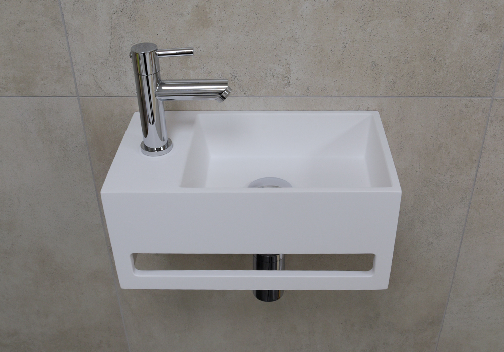 Saniclear fonteinset bali links met chromen kraan