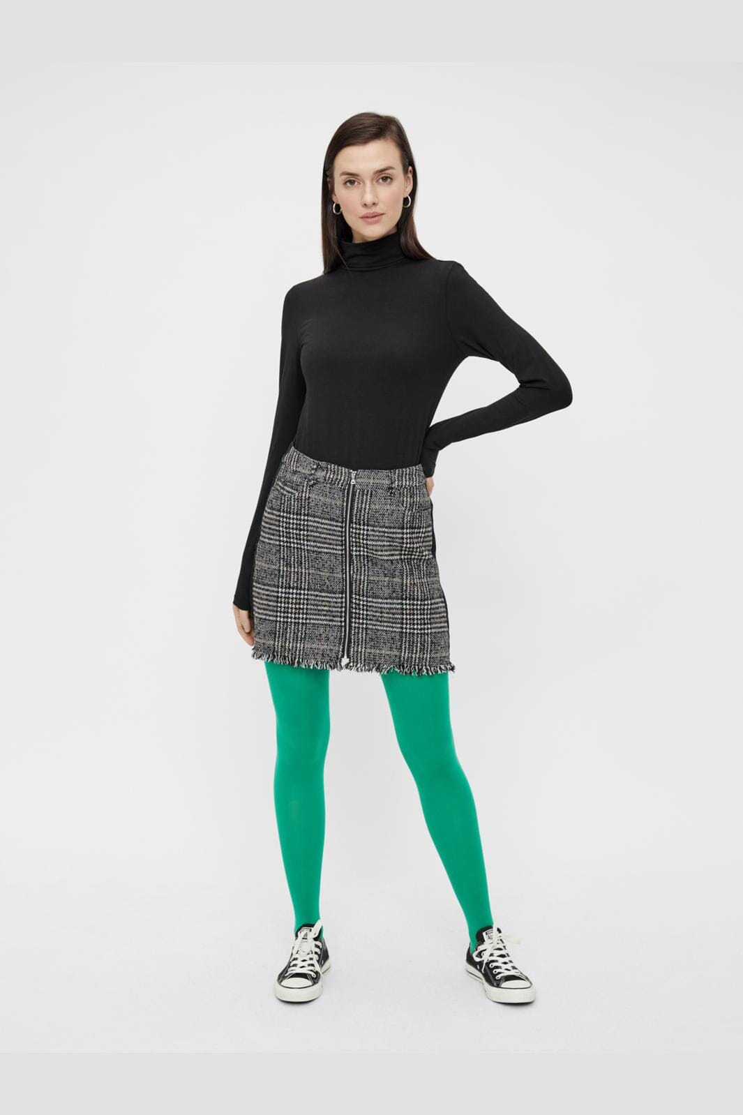 Pieces Pcsirene Ls Rollneck Top