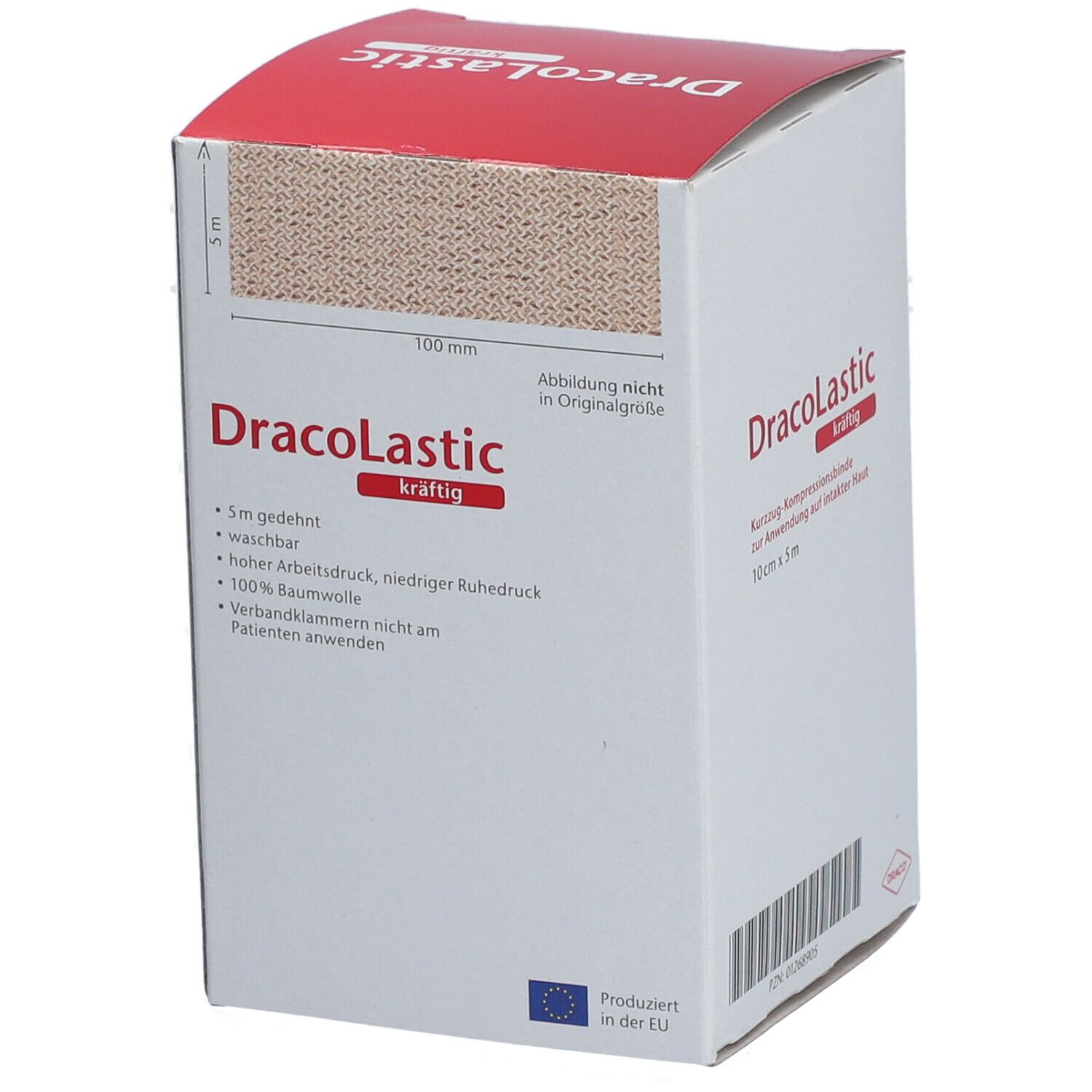 DracoLastic kräftig Kurzzug-Binde 5m x 10cm