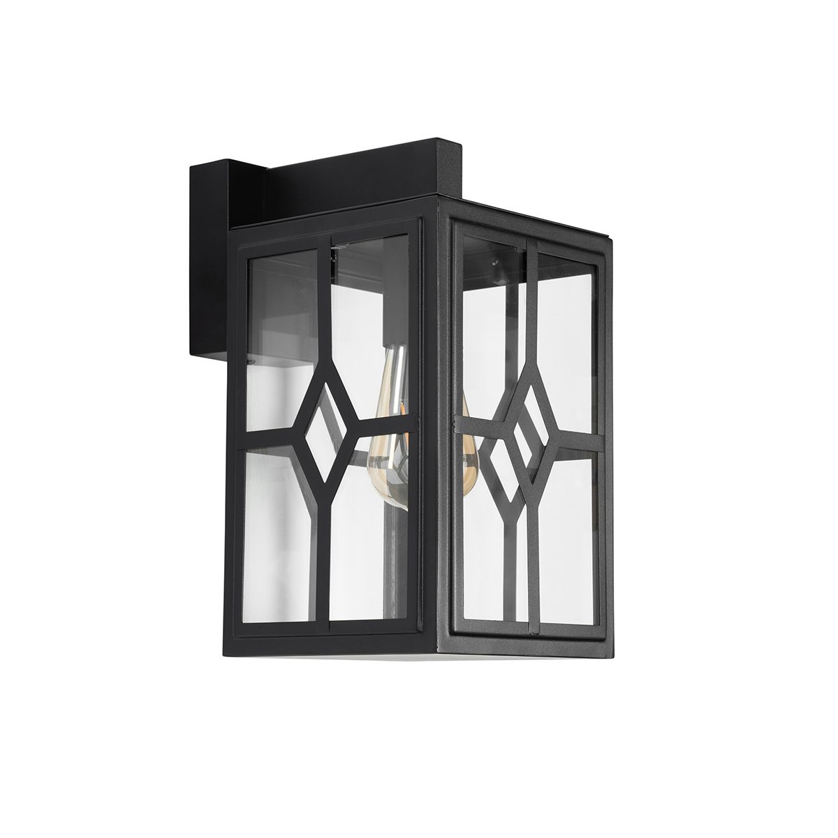 Klassieke buiten wandlamp zwart IP44 - Dover