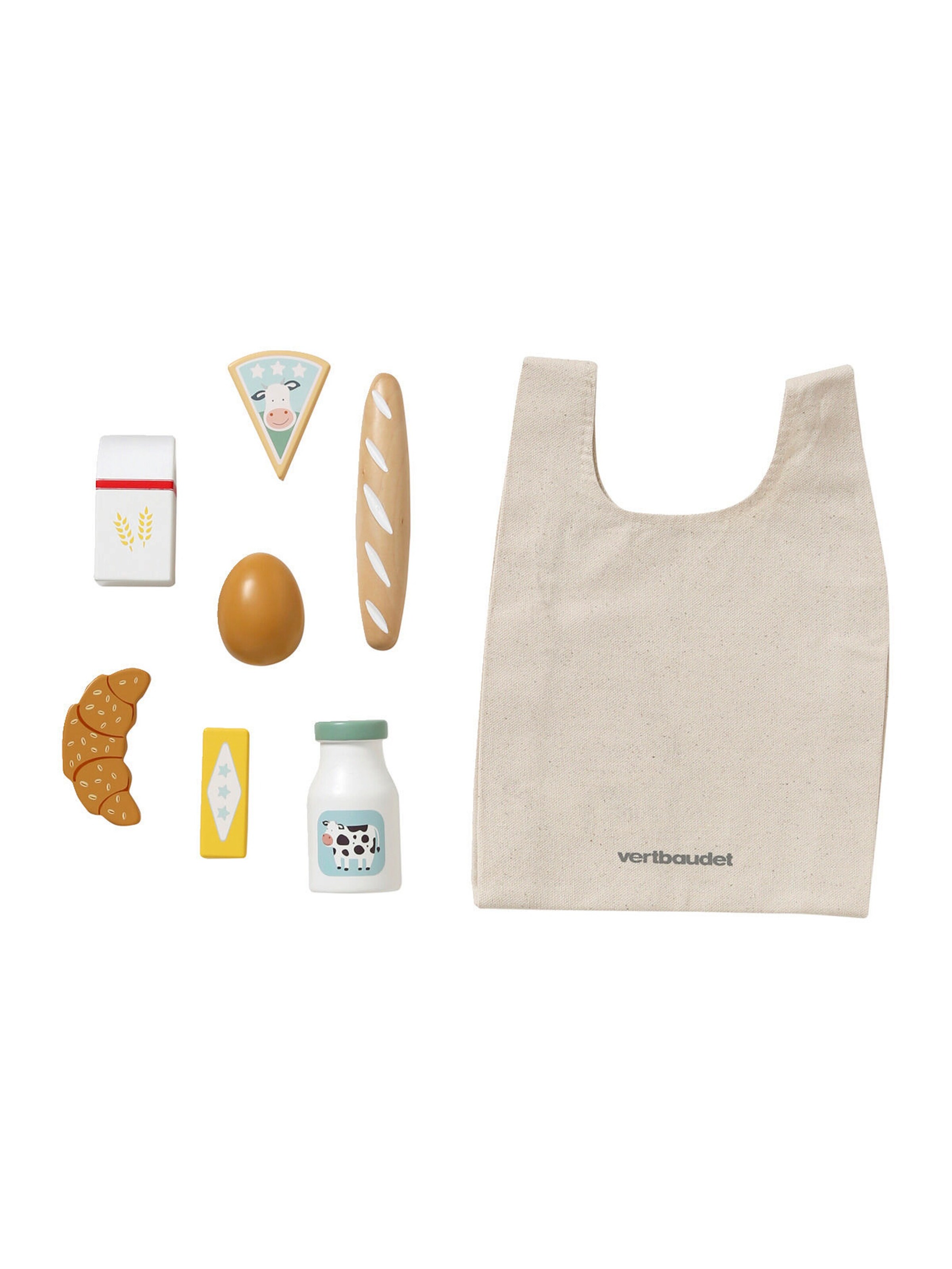 Vertbaudet Kinder Einkaufs-Set, Holz FSC® mehrfarbig