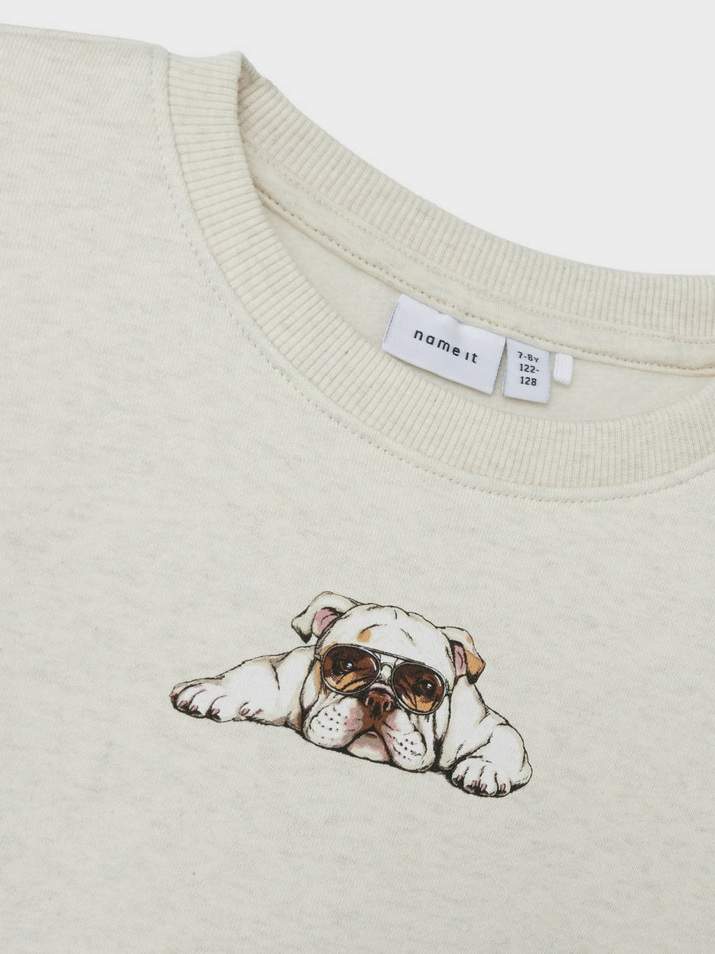 NAME IT sweater NKMNAKRAVE met backprint ecru