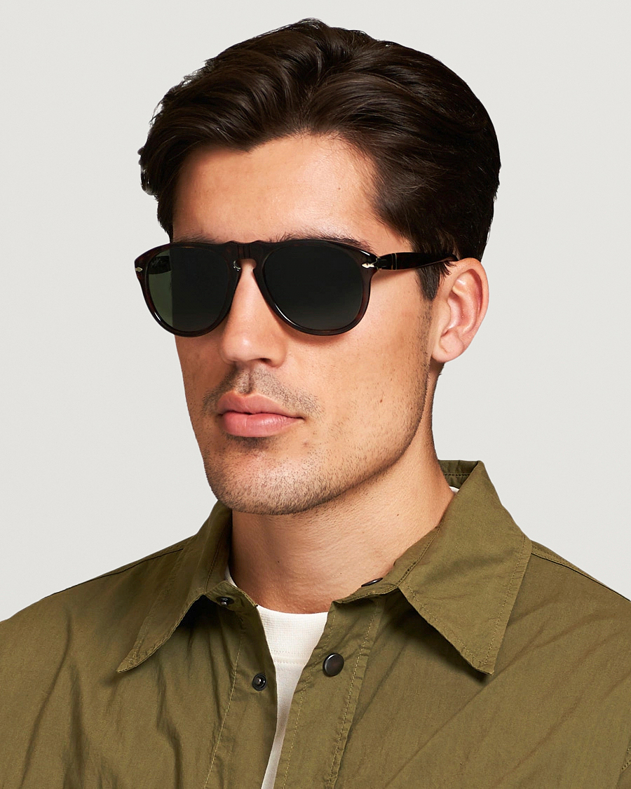 Persol 0PO0649 Sunglasses Havana/Crystal Green
