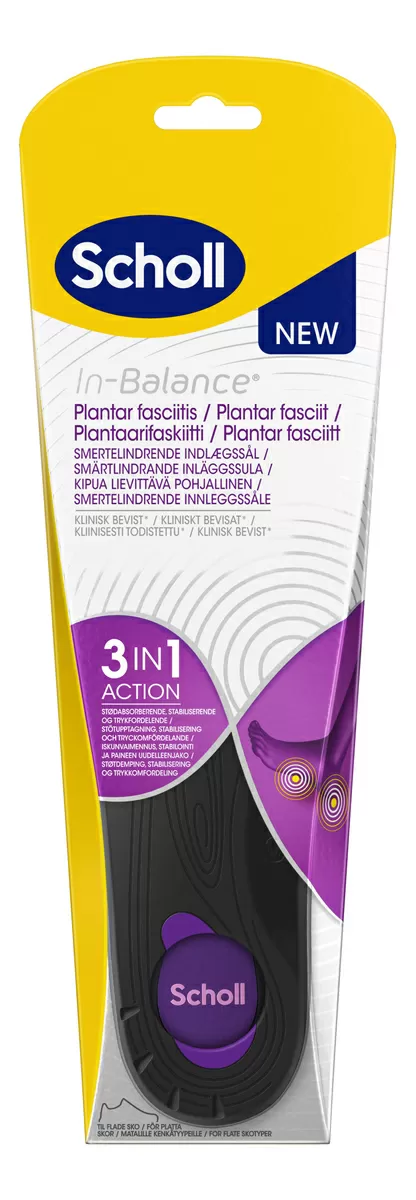 Scholl Med Insoles Plantar Fasciitis Small - 1 par