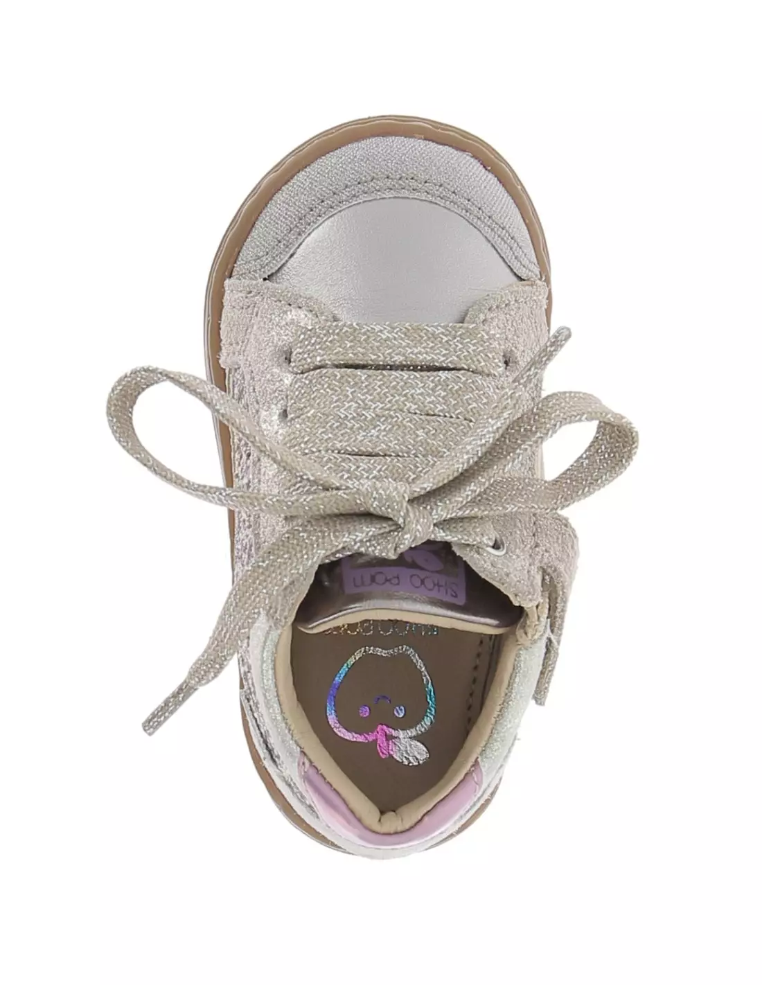 SHOO POM BOUBA CONNECT GLITTER - Baskets PURPLETAUPEPLATINE