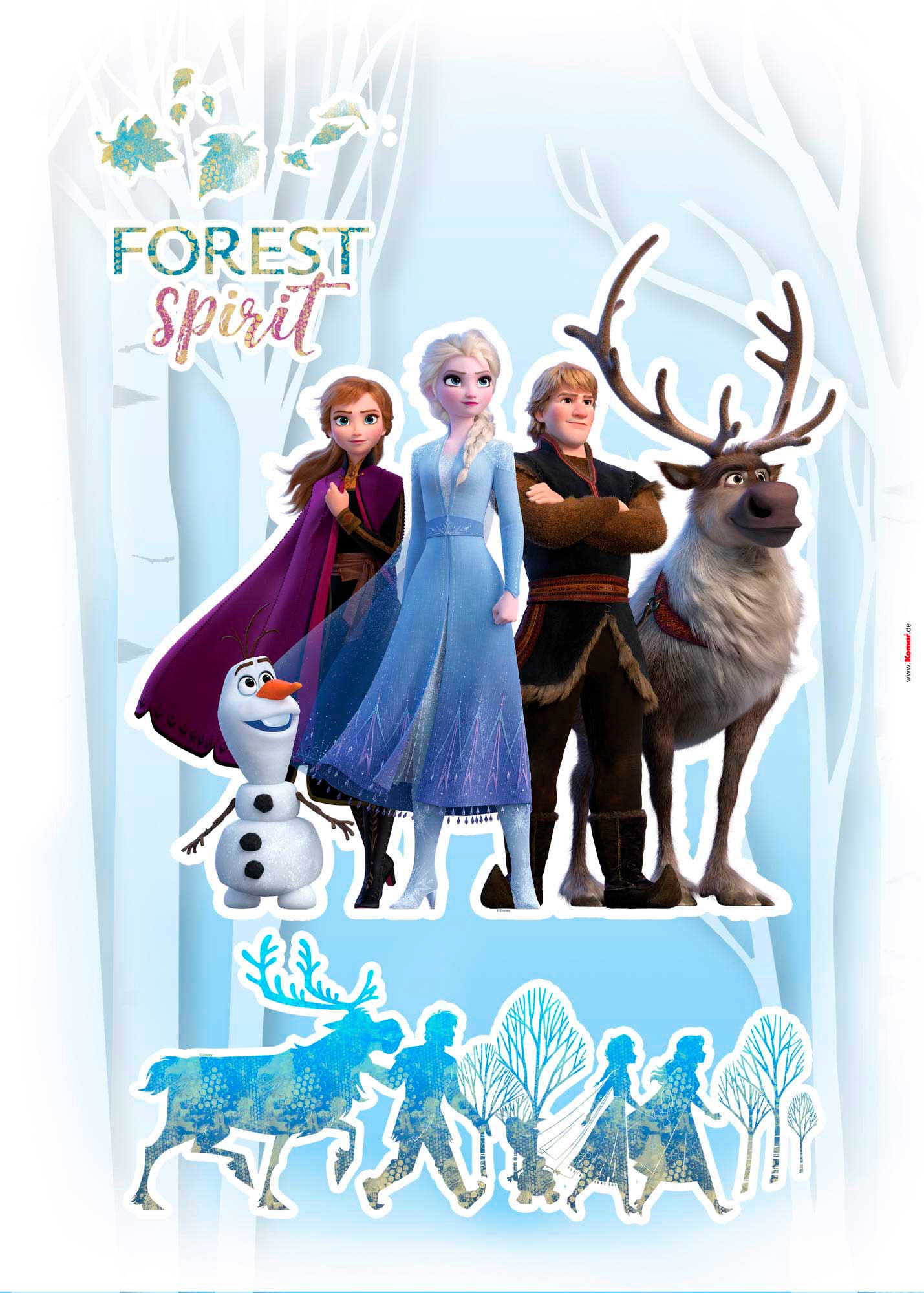 Komar Wandtattoo »Frozen 2 - Forest Spirit - Grösse 50 x 70 cm« selbstklebend, Wandsticker, Kinderzimmer