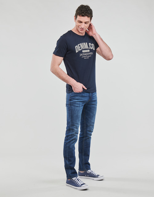 Jack & Jones - JJEJEANS TEE SS O-NECK - Marine