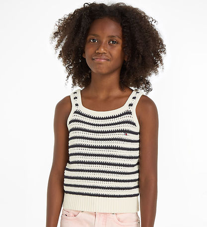 Tommy Hilfiger Top - Strick - Stripe Häkeln - Calico/Desert Himm