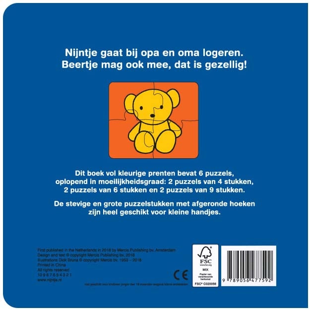 Nijntje logeert bij opa en oma  - kinderboeken - Prénatal