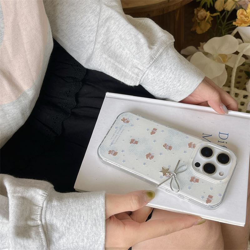 Elliure - Beren telefoonhoesje / bandje / bedel / set - iPhone 16 Pro Max / 16 Pro / 16 Plus / 16 / 15 Pro Max / 15 Pro / 15 Plus / 15 / 14 Pro Max / 14 Pro / 14 Plus / 14 / 13 Pro Max / 13 Pro / 13