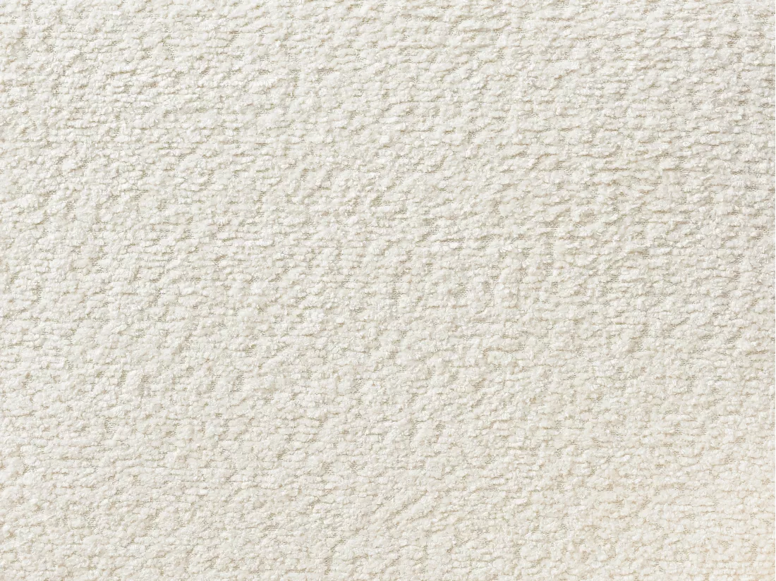 Lot de 2 chaises en tissu bouclette et métal noir - Crème - ALTINAM de Pascal MORABITO
