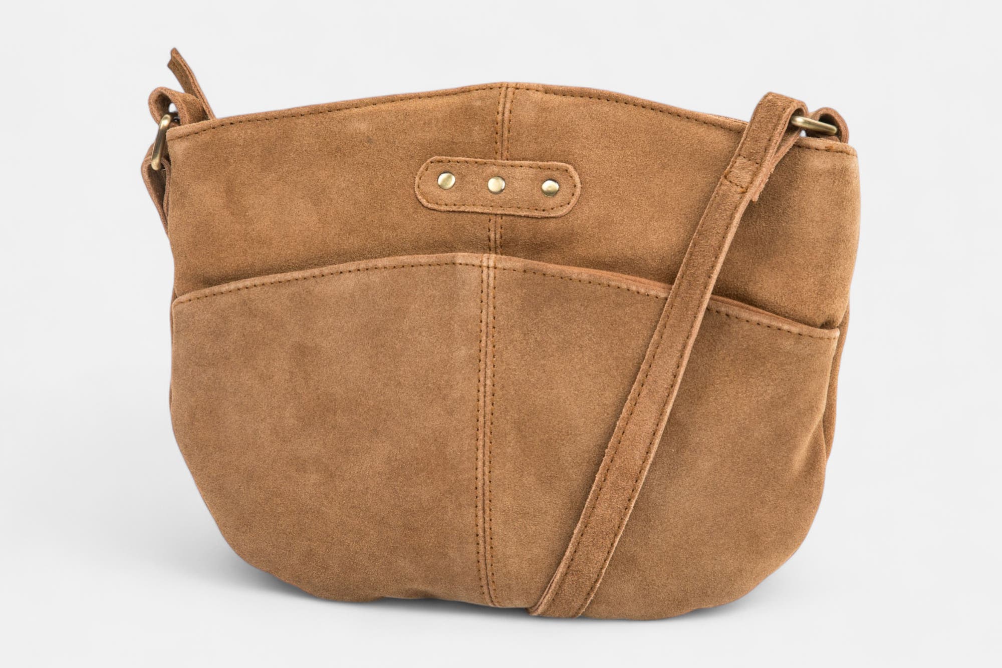 Sac bandoulière en cuir cognac