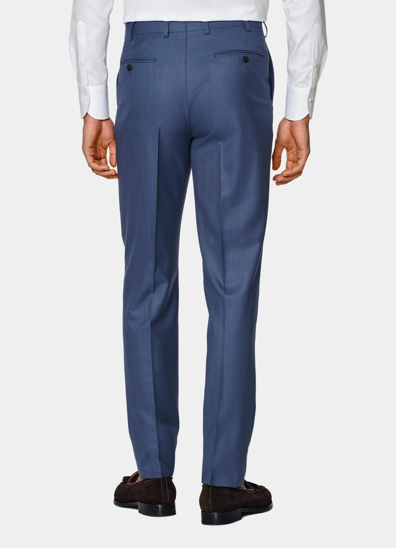 Costume trois pièces Lazio coupe Tailored bleu moyen