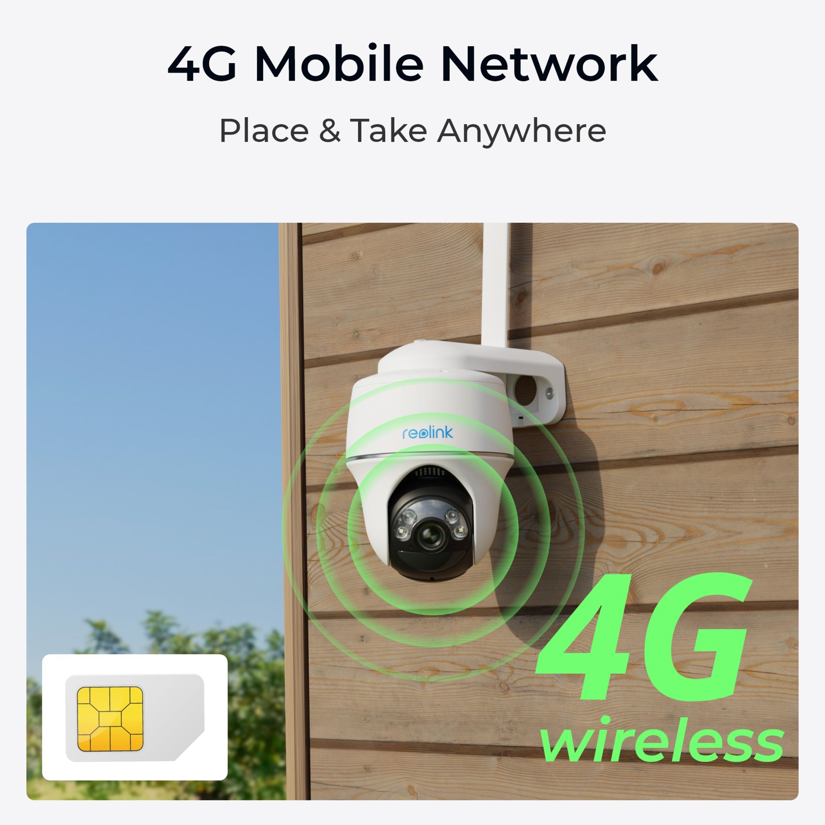 Reolink Go Series G430 - Utendørs 4G LTE Kamera 2K