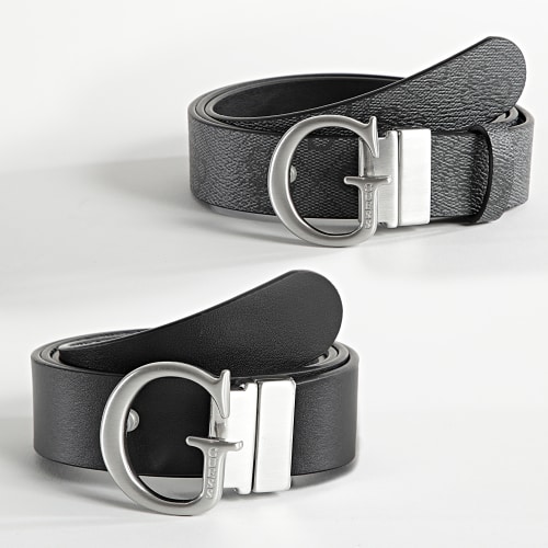 Ceinture Réversible BM7550 Noir Gris Anthracite
