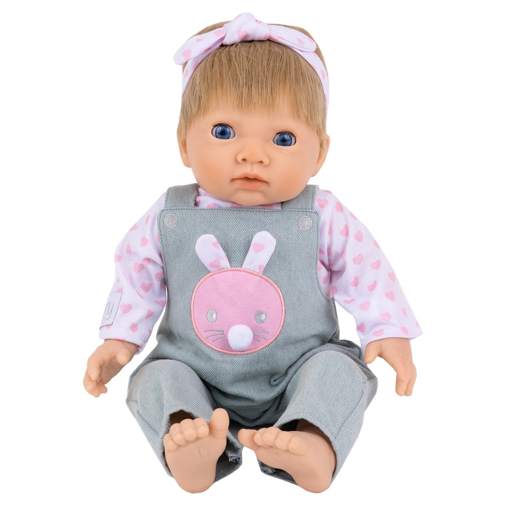 Tiny Treasures Puppe im rosa Hasenkostüm, 44 cm